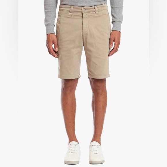 Mavi Matteo Shorts, Beige Sateen Twill - Picture 1 of 7